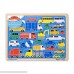 Melissa & Doug Beep Beep Cars and Trucks Wooden Jigsaw Puzzle With Storage Tray 24 pcs B0028K2AX0